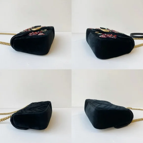 Gucci Marmont Velvet Shoulder Bag - Picture 4 of 16